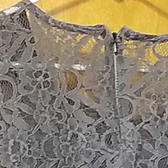 COPY - Silvery Lace Top - Picture 2 of 8